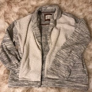 Anthropologie Sheepskin cardigan coat